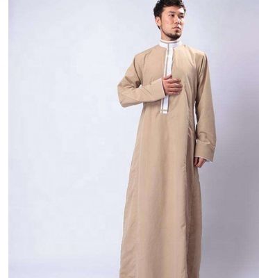 ポップライン 男性 サウジアラビア スタイル トーブ イスラム アラブ 服 耐火ポリエステル