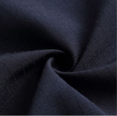 緑色 透気性 100% 綿 カモ リップストップ 綿 固体染色布 作業服