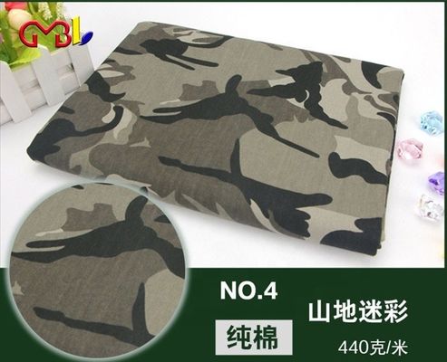 中程度の重さ カモフラージング 布 ポリエステル/綿 190gm ジャングル/砂漠/海洋 印刷