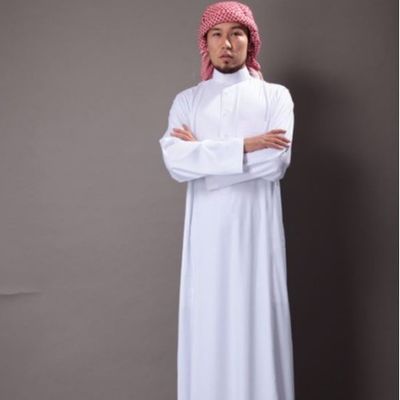 ポップライン 男性 サウジアラビア スタイル トーブ イスラム アラブ 服 耐火ポリエステル