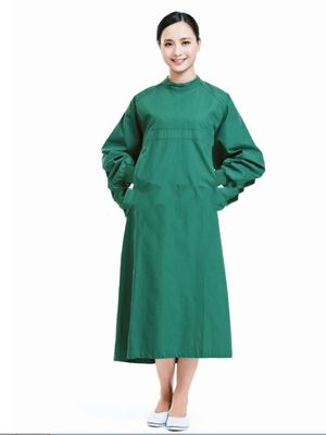 ホワイト ブルー 看護師 病院 制服 綿 ポリエステル 看護師 織物 100*52 密度