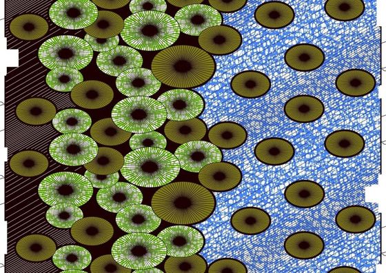 100% 綿 アンカラ 織物 鮮やかな色で アフリカ ワックス プリント ドレス 服