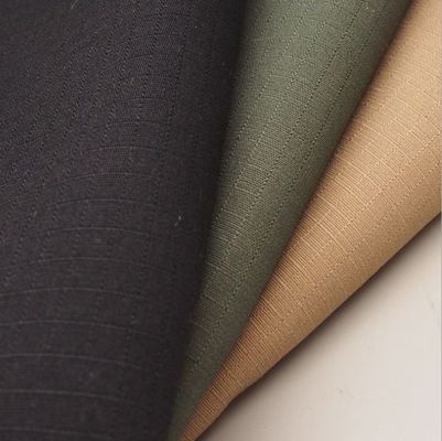 純染色ポリコットン リップストップ 布 防水 ユニフォーム 布