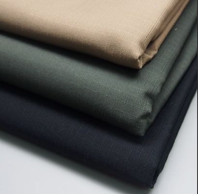 純染色ポリコットン リップストップ 布 防水 ユニフォーム 布