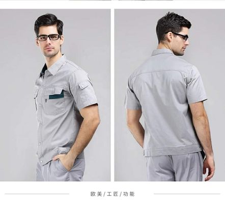 単調な作業服のための固体染料パターンでポリコットン混合織物労働服