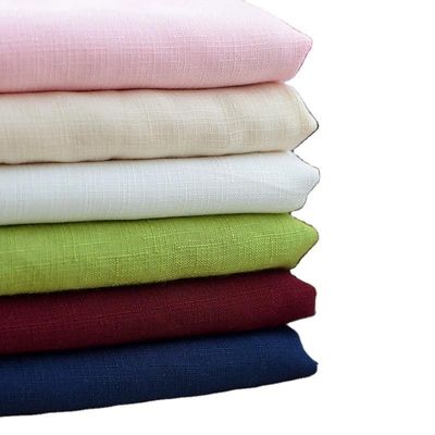 SOLIDS パターン リネン タイプ 布 65% ポリエステル トワイル 布 パーソナライズ ワークウェア