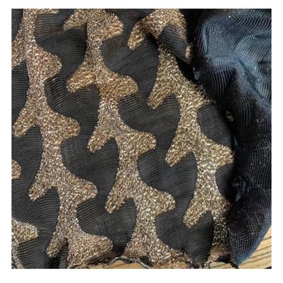 100% ポリエステル メタリック ジャッカルド ブロケード 布 準備済み ストック 色の あなたの要求