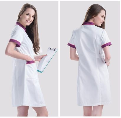 織物 中程度の重量ポリエステル/コットン トワイル T/C 65% 35% 看護師の制服用作業服