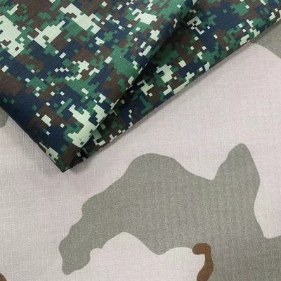 シンプルスタイル 高強度 中東 ワット プリント ポリ 綿 リブストップ カモフラージュ 布