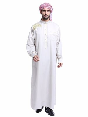 中等重量 ポップライン 男性 イスラム教徒 サウジアラビア スタイル 衣装 65/35 ポリコットン/綿